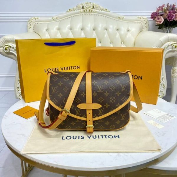 Louis Vuitton Monogram Canvas Saumur MM M42256 Replica - Image 4