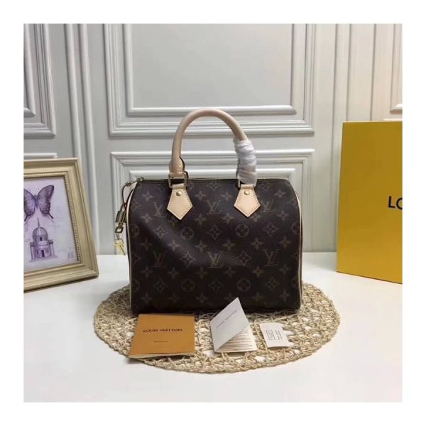 Replica LV Monogram Speedy 25 Handbag M41109 Canvas Design - Image 2