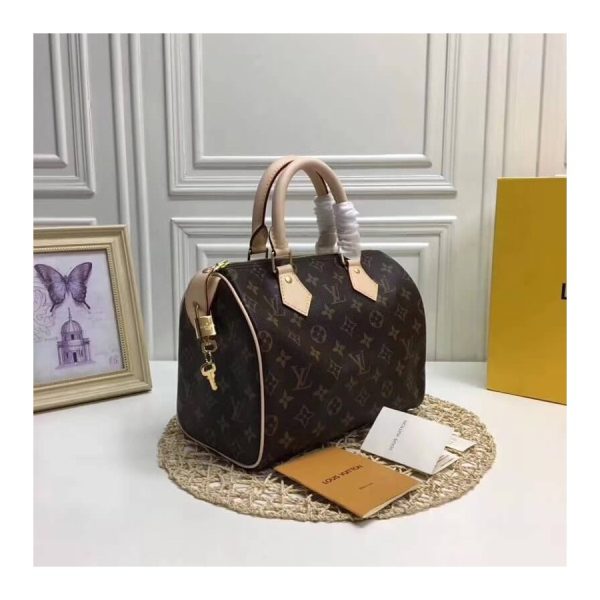 Replica LV Monogram Speedy 25 Handbag M41109 Canvas Design - Image 3