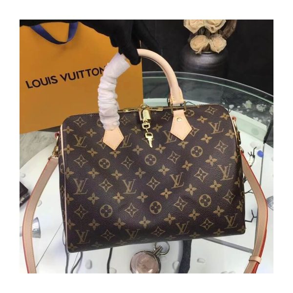 Louis Vuitton Monogram Speedy Bandouliere 30 Replica Handbag - Image 2