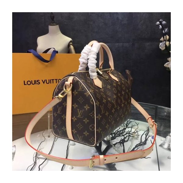 Louis Vuitton Monogram Speedy Bandouliere 30 Replica Handbag - Image 3
