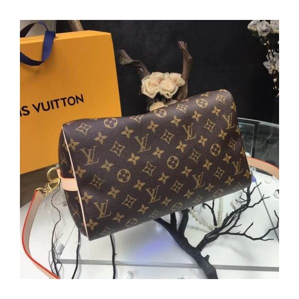 Louis Vuitton Monogram Speedy Bandouliere 30 Replica Handbag - Image 5