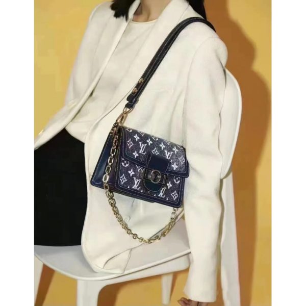 Replica LV Monogram Denim Dauphine MM M59631 Bag - Image 2