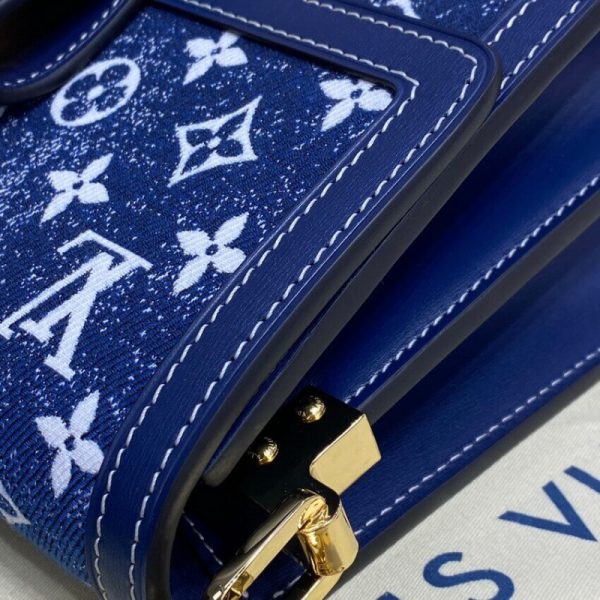 Replica LV Monogram Denim Dauphine MM M59631 Bag - Image 11