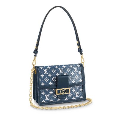 Replica LV Monogram Denim Dauphine MM M59631 Bag