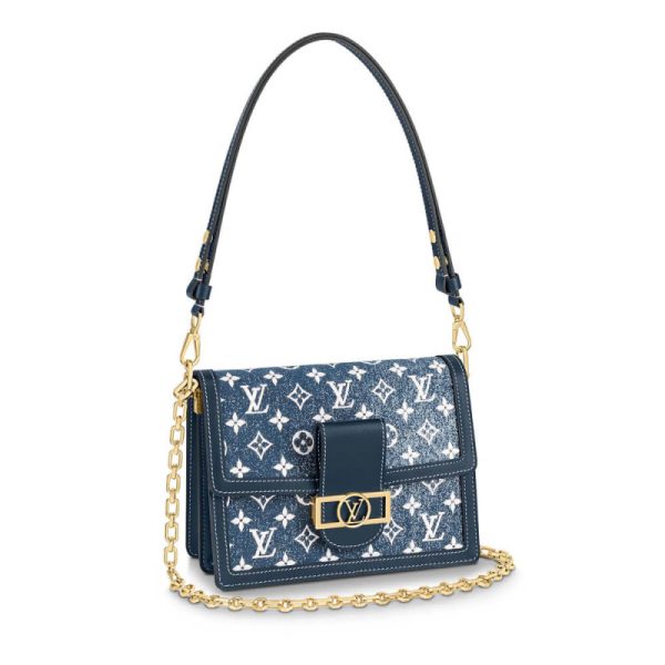 Replica LV Monogram Denim Dauphine MM M59631 Bag