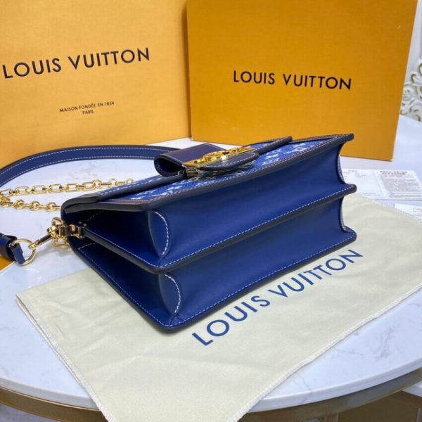 Replica LV Monogram Denim Dauphine MM M59631 Bag - Image 8