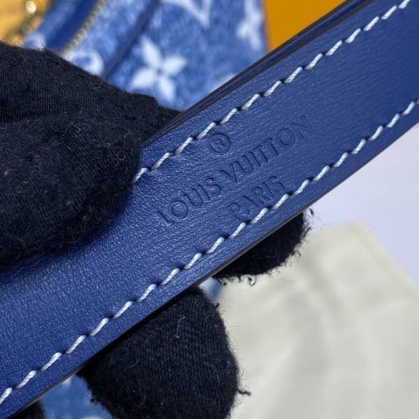 Louis Vuitton Monogram Denim Loop Bag M81166 Blue Replica - Image 15
