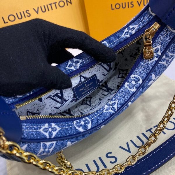 Louis Vuitton Monogram Denim Loop Bag M81166 Blue Replica - Image 16
