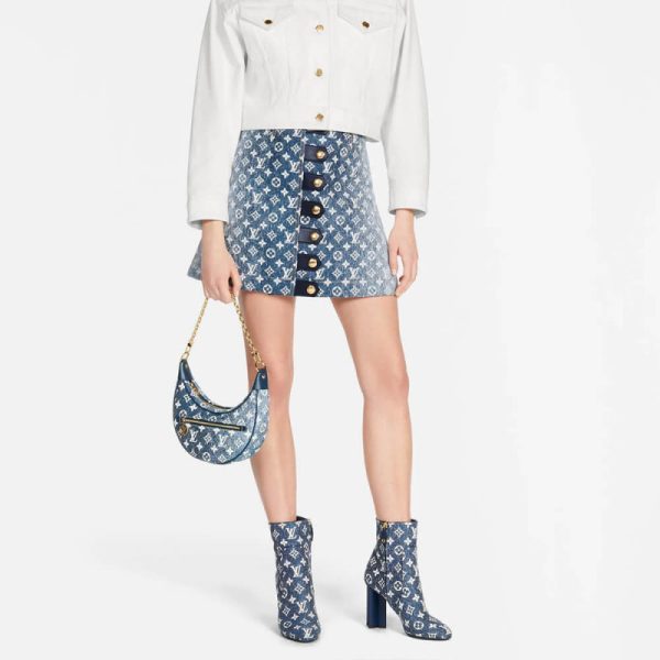Louis Vuitton Monogram Denim Loop Bag M81166 Blue Replica - Image 3