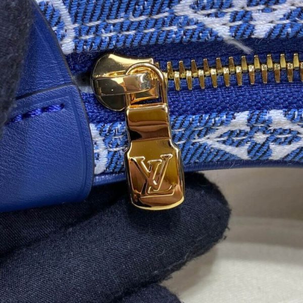Louis Vuitton Monogram Denim Loop Bag M81166 Blue Replica - Image 21