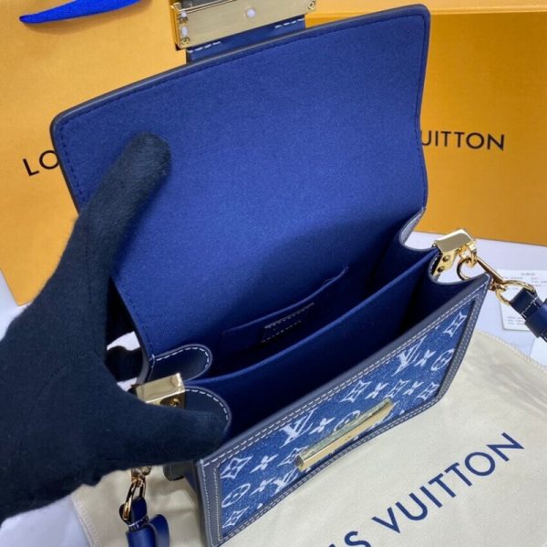 Louis Vuitton Replica Monogram Denim Mini Dauphine Bag - Image 13