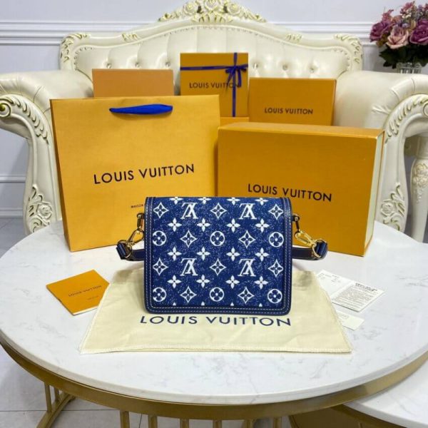 Louis Vuitton Replica Monogram Denim Mini Dauphine Bag - Image 6