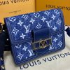 Best Replicas Bags - Louis Vuitton Replica Monogram Denim Mini Dauphine Bag Shop For Best Louis Vuitton LV Replica Bags With Cheap Price