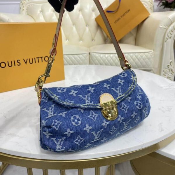 Replica LV Monogram Denim Mini Pleaty M95050 Bag - Image 6