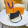 Best Replicas Bags - LV Monogram Empreinte Easy Pouch On Strap - Black M80349 Shop For Best Louis Vuitton LV Replica Bags With Cheap Price
