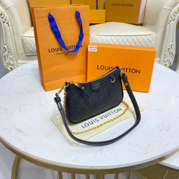 LV Monogram Empreinte Easy Pouch On Strap - Black M80349 - Image 9