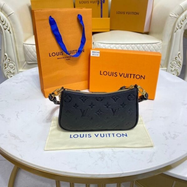LV Monogram Empreinte Easy Pouch On Strap - Black M80349 - Image 10