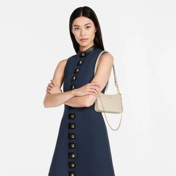 Luxury Replica LV Monogram Empreinte Easy Pouch Strap Creme - Image 2