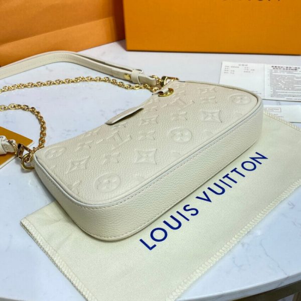Luxury Replica LV Monogram Empreinte Easy Pouch Strap Creme - Image 11