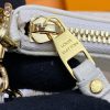 Best Replicas Bags - Luxury Replica LV Monogram Empreinte Easy Pouch Strap Creme Shop For Best Louis Vuitton LV Replica Bags With Cheap Price