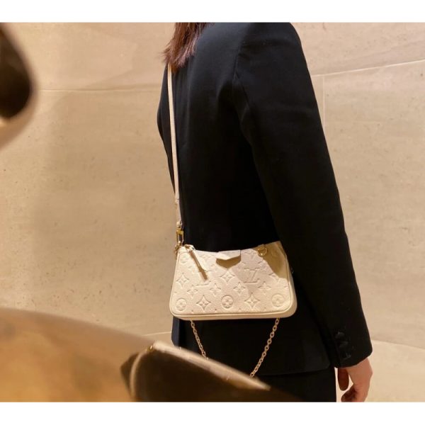 Luxury Replica LV Monogram Empreinte Easy Pouch Strap Creme - Image 7