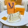 Best Replicas Bags - Luxury Replica LV Monogram Empreinte Easy Pouch Strap Creme Shop For Best Louis Vuitton LV Replica Bags With Cheap Price