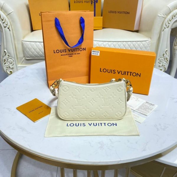 Luxury Replica LV Monogram Empreinte Easy Pouch Strap Creme - Image 10