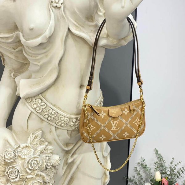 Louis Vuitton Monogram Empreinte Pouch On Strap - Arizona Beige - Image 8