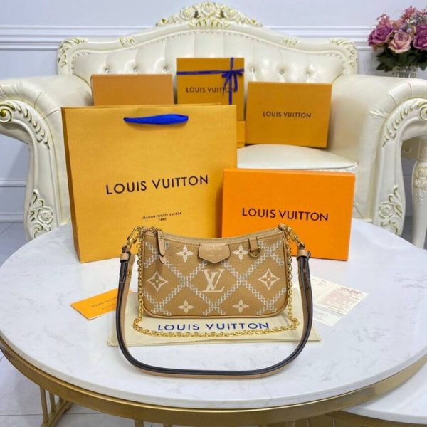 Louis Vuitton Monogram Empreinte Pouch On Strap - Arizona Beige - Image 9