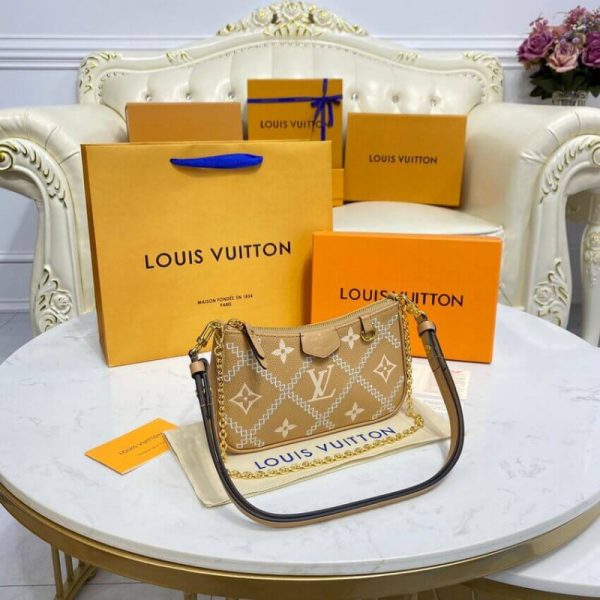 Louis Vuitton Monogram Empreinte Pouch On Strap - Arizona Beige - Image 10