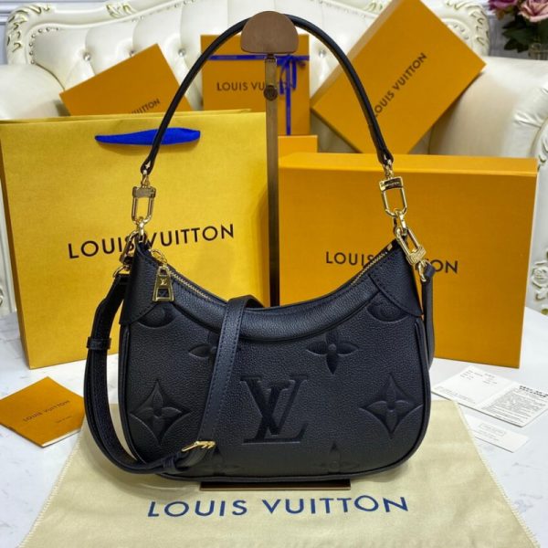 LV Monogram Empreinte Bagatelle Black Leather Replica - Image 3