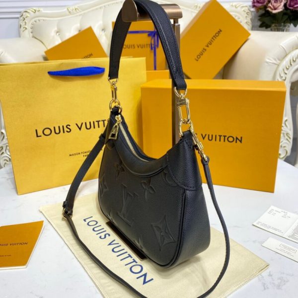 LV Monogram Empreinte Bagatelle Black Leather Replica - Image 5