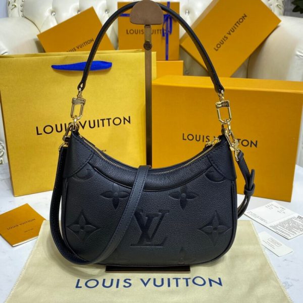 LV Monogram Empreinte Bagatelle Black Leather Replica - Image 6