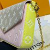 Best Replicas Bags - Louis Vuitton Monogram Empreinte Felicie Pochette Replica M81359 Shop For Best Louis Vuitton LV Replica Bags With Cheap Price