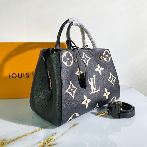 Replica LV Monogram Empreinte Montaigne MM Leather Bag M45499 - Image 2
