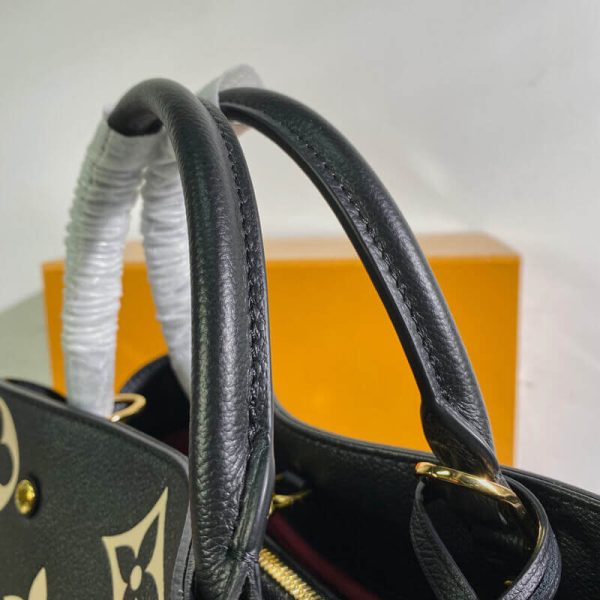 Replica LV Monogram Empreinte Montaigne MM Leather Bag M45499 - Image 4