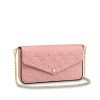 Best Replicas Bags - Replica LV Monogram Empreinte Pochette Felicie M64064 Shop For Best Louis Vuitton LV Replica Bags With Cheap Price