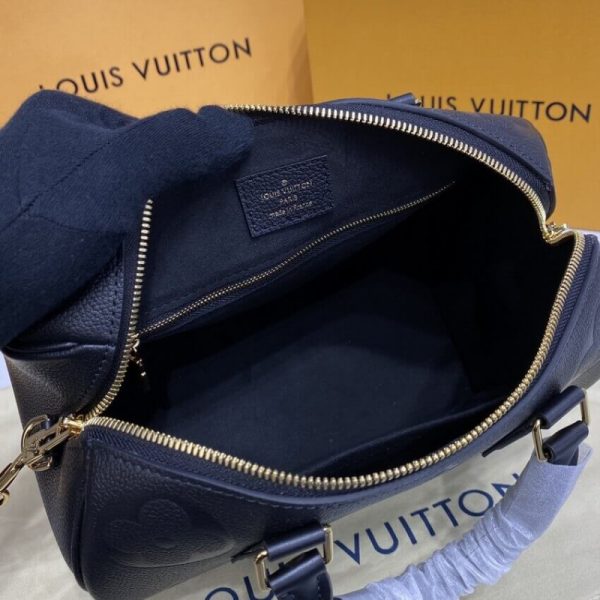 LV Monogram Empreinte Speedy Bandouliere 25 Black Replica - Image 11