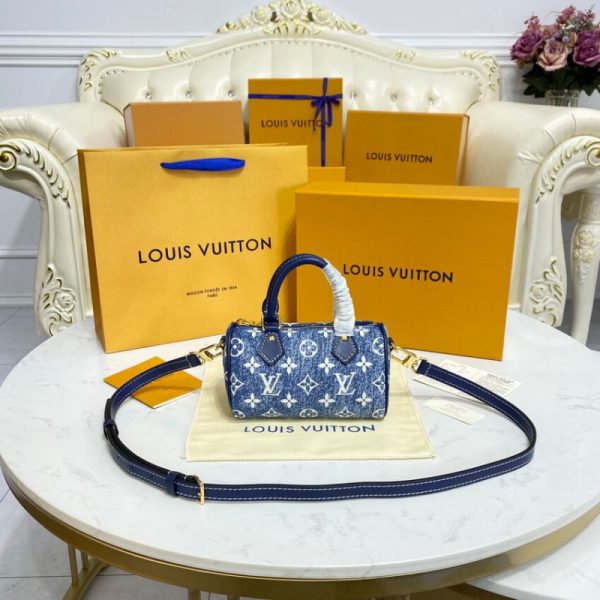 Replica LV Monogram Denim Nano Speedy M81168 M81213 - Image 3