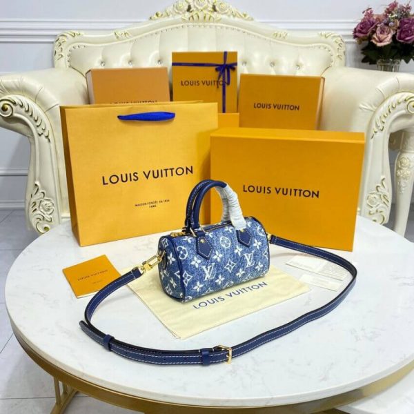 Replica LV Monogram Denim Nano Speedy M81168 M81213 - Image 4