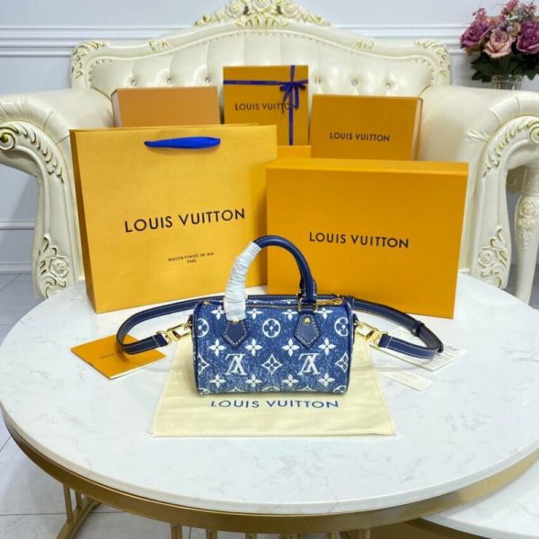 Replica LV Monogram Denim Nano Speedy M81168 M81213 - Image 5