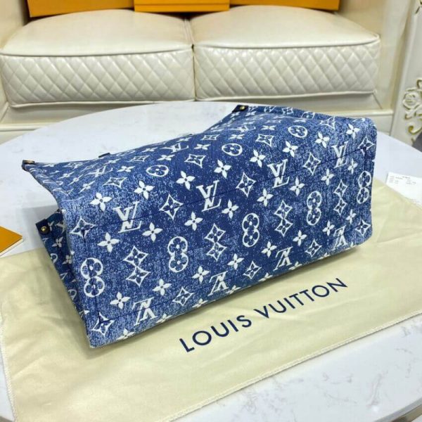 Replica LV Monogram Jacquard Denim Onthego GM M59608 Bag - Image 7