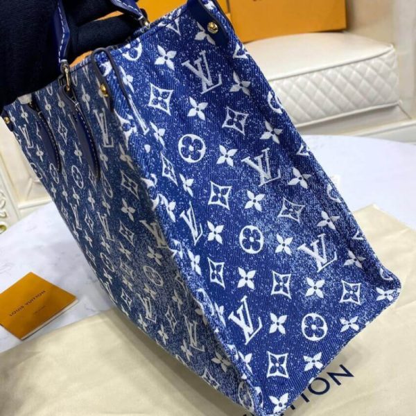 Replica LV Monogram Jacquard Denim Onthego GM M59608 Bag - Image 9