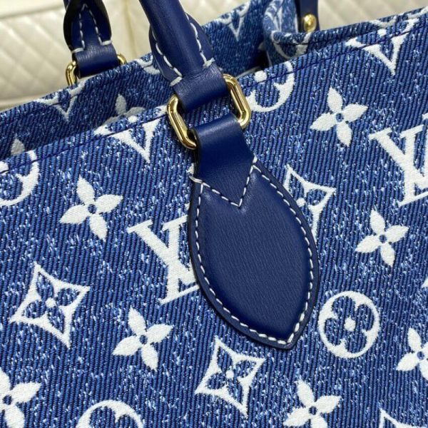 Replica LV Monogram Jacquard Denim Onthego GM M59608 Bag - Image 10