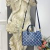 Best Replicas Bags - Replica LV Monogram Denim Speedy Bandouliere 25 M59609 Shop For Best Louis Vuitton LV Replica Bags With Cheap Price