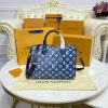 Best Replicas Bags - Replica LV Monogram Denim Speedy Bandouliere 25 M59609 Shop For Best Louis Vuitton LV Replica Bags With Cheap Price