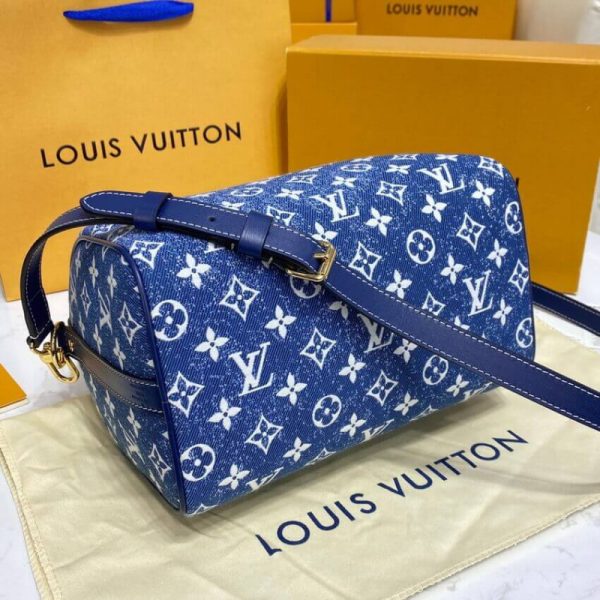 Replica LV Monogram Denim Speedy Bandouliere 25 M59609 - Image 7