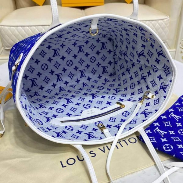 Louis Vuitton Monogram Jacquard Velvet Neverfull MM Replica Bag - Image 11