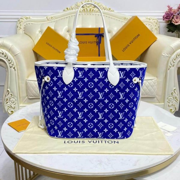 Louis Vuitton Monogram Jacquard Velvet Neverfull MM Replica Bag - Image 4